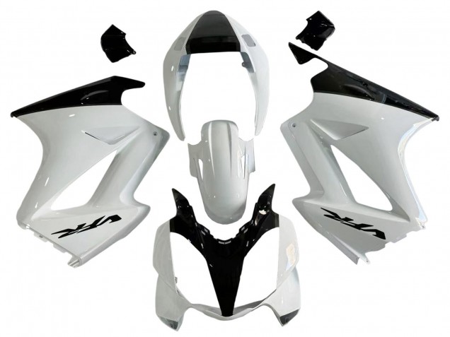 Carenados Moto Honda VFR 800 2002-2013 - Blanco Perla Negro Brillante Calcomanía Asequibles