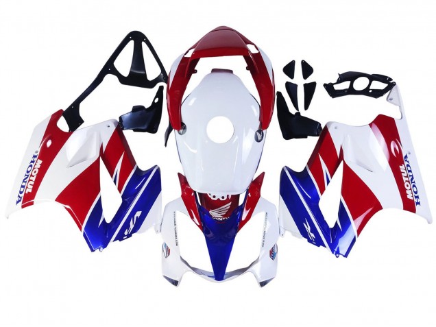 Carenados Moto Honda VFR 800 2002-2013 - Blanco Rojo Azul Motul Asequibles