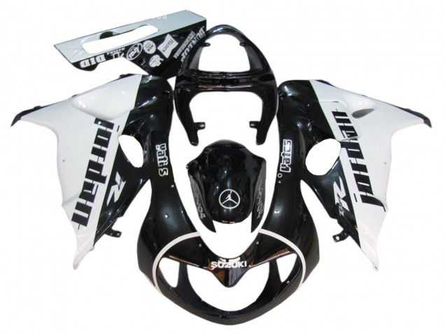 Carenados Moto Suzuki TL1000R 1998-2003 - Negro Brillante Blanco Jordan Asequibles