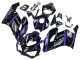 Carenados Moto Honda CBR1000RR 2004-2005 - Negro Brillante Púrpura Raya Asequibles