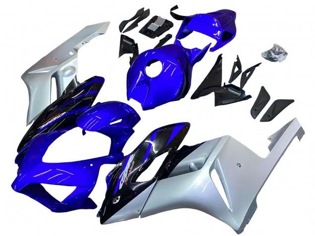 Carenados Moto Honda CBR1000RR 2004-2005 - Plata Azul Negro Brillante Asequibles