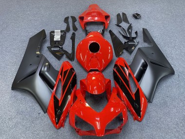 Carenados Moto Honda CBR1000RR 2004-2005 - Gris Rojo Negro Brillante Raya Asequibles