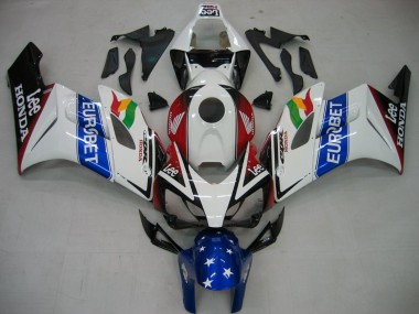 Carenados Moto Honda CBR1000RR 2004-2005 - Blanco Azul Rojo Negro Brillante Estrella EuroBet Lee Asequibles