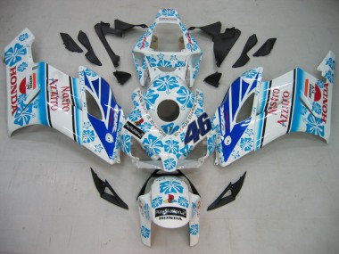 Carenados Moto Honda CBR1000RR 2004-2005 - Blanco Azul Nieve Nastro Azzurro 46 Asequibles