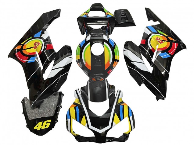 Carenados Moto Honda CBR1000RR 2004-2005 - Amarillo Azul Rojo Negro Brillante RuedaColores 46 Asequibles