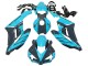 Carenados Moto Honda CBR1000RR 2004-2005 - Azul Claro Negro Brillante Asequibles