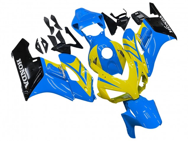 Carenados Moto Honda CBR1000RR 2004-2005 - Azul Amarillo Negro Brillante Asequibles