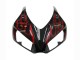 Carenado Moto Honda CBR1000RR 2006-2007 - Negro Brillante Rojo Llama Asequibles