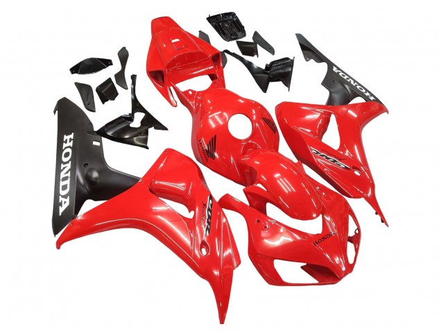 Carenados Moto Honda CBR1000RR 2006-2007 - Rojo Negro Mate Asequibles