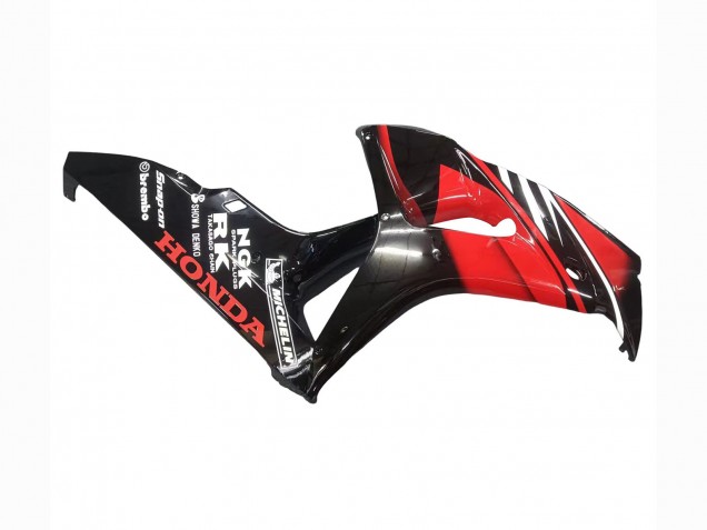 Carenados Moto Honda CBR1000RR 2006-2007 - Rojo Negro Brillante Asequibles