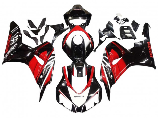 Carenados Moto Honda CBR1000RR 2006-2007 - Rojo Negro Brillante Asequibles