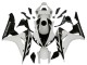 Kits Carenado Moto Honda CBR1000RR 2006-2007 - Blanco Negro Brillante Asequibles