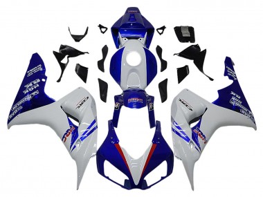 Carenados Moto Honda CBR1000RR 2006-2007 - Blanco Rojo Azul HRC Asequibles