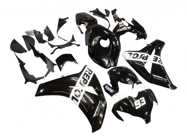 Carenados Moto Honda CBR1000RR 2008-2011 - Negro Brillante Blanco Repsol 93 Asequibles