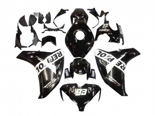Carenados Moto Honda CBR1000RR 2008-2011 - Negro Brillante Blanco Repsol 93 Asequibles
