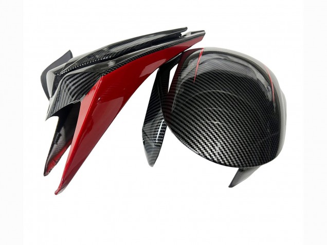 Carenados Moto Honda CBR1000RR 2008-2011 - Negro FibraCarbono Rojo Asequibles