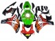 Carenados Moto Honda CBR1000RR 2008-2011 - Verde Naranja Negro Brillante Rossi Michelin 46 Asequibles
