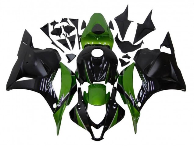 Carenados Moto Honda CBR600RR 2009-2012 - Negro Verde Asequibles