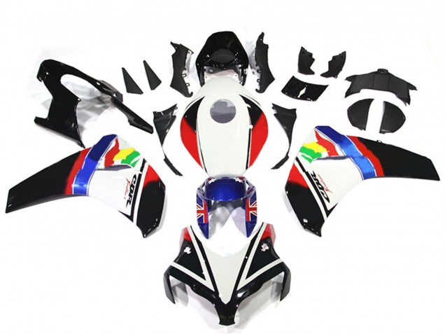 Carenados Moto Honda CBR1000RR 2008-2011 - Blanco Rojo Azul Negro Brillante Estrella Asequibles
