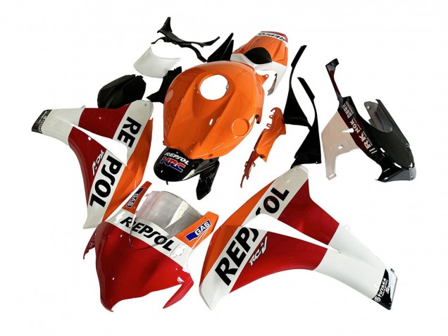 Carenado Moto Honda CBR1000RR 2008-2011 - Naranja Blanco Rojo Negro Brillante Repsol HRC Asequibles