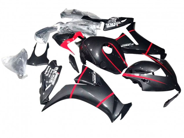 Carenados Moto Honda CBR1000RR 2012-2016 - Negro FibraCarbono Rojo Asequibles