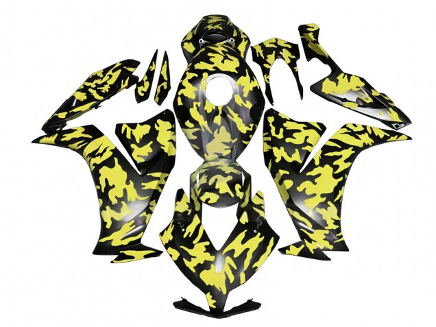 Carenados Moto Honda CBR1000RR 2012-2016 - Amarillo Gris Negro Camouflage Asequibles
