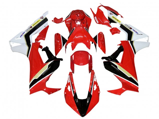Carenado Moto Honda CBR1000RR 2017-2023 - Blanco Rojo Negro Asequibles