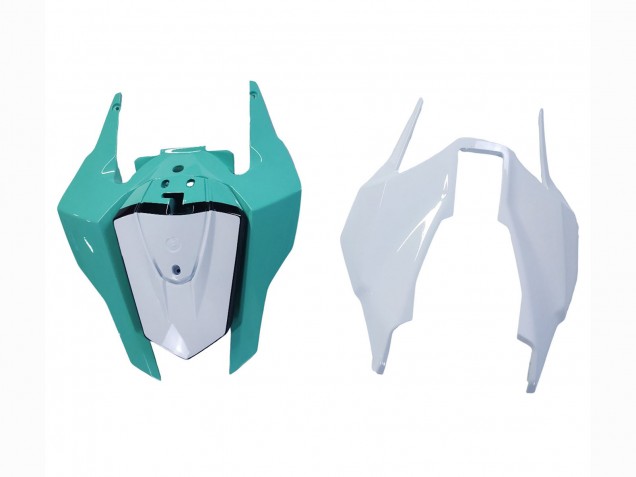 Carenados Moto Honda CBR1000RR 2017-2023 - Blanco Azul Claro Negro Brillante Asequibles