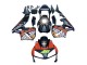 Carenados Moto Honda CBR600RR 2003-2004 - Negro Mate Naranja Repsol Rossi 46 Asequibles