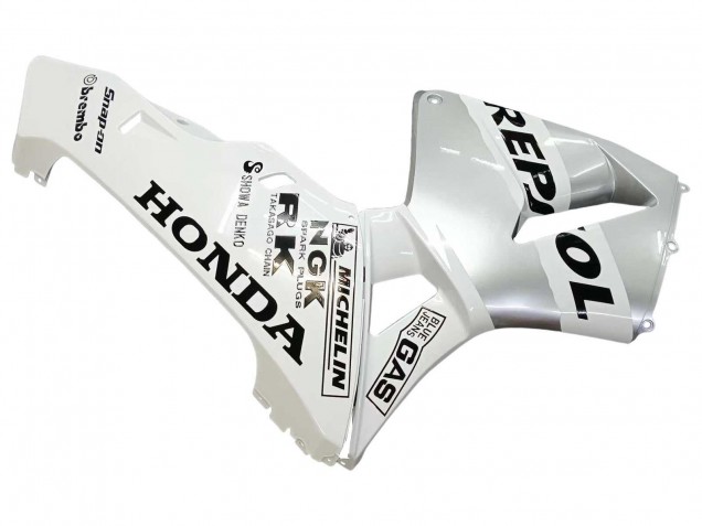 Carenados Moto Honda CBR600RR 2003-2004 - Blanco Plata Negro Repsol Asequibles