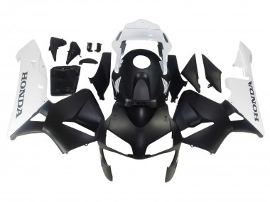 Carenados Moto Honda CBR600RR 2003-2004 - Blanco Negro Mate Asequibles