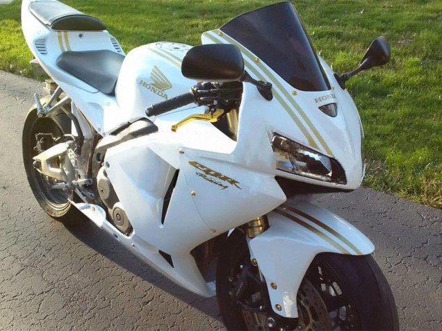 Carenados Moto Honda CBR600RR 2005-2006 - Blanco Oro Asequibles