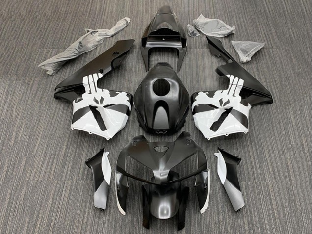 Kits Carenado Moto Honda CBR600RR 2005-2006 - Negro Blanco Asequibles