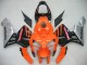 Carenados Moto Honda CBR600RR 2005-2006 - Naranja Negro Plata Asequibles