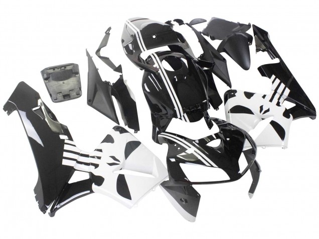 Carenado Moto Honda CBR600RR 2005-2006 - Negro Blanco Asequibles