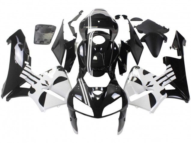 Carenado Moto Honda CBR600RR 2005-2006 - Negro Blanco Asequibles