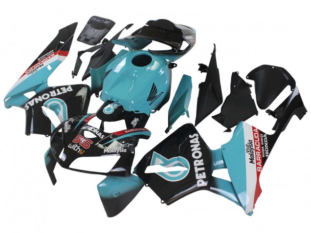 Carenados Moto Honda CBR600RR 2005-2006 - Azul Claro Negro 35 Asequibles