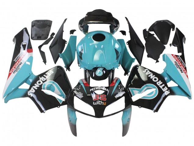 Carenados Moto Honda CBR600RR 2005-2006 - Azul Claro Negro 35 Asequibles