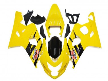 Carenados Moto Suzuki GSXR 600/750 2004-2005 - Amarillo Negro Brillante Asequibles