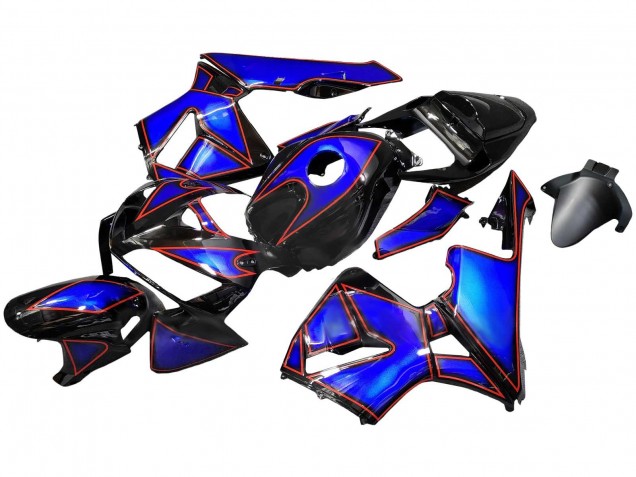 Carenados Moto Honda CBR600RR 2005-2006 - Azul Negro Rojo Línea Asequibles