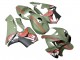 Carenados Moto Honda CBR600RR 2005-2006 - Verde Rojo Tiburón Asequibles