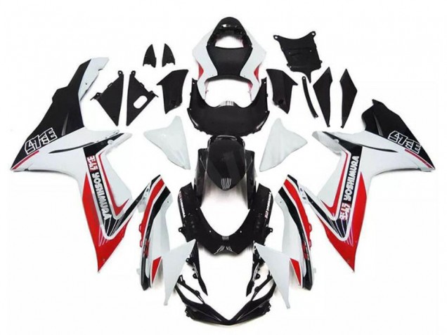 Carenados Moto Suzuki GSXR 600/750 2011-2024 - Blanco Rojo Negro Alstare Asequibles