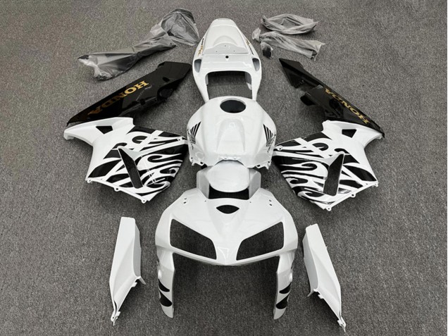Carenados Moto Honda CBR600RR 2005-2006 - Blanco Negro Asequibles