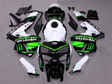 Carenados Moto Honda CBR600RR 2005-2006 - Blanco Negro Verde Monstruo Asequibles