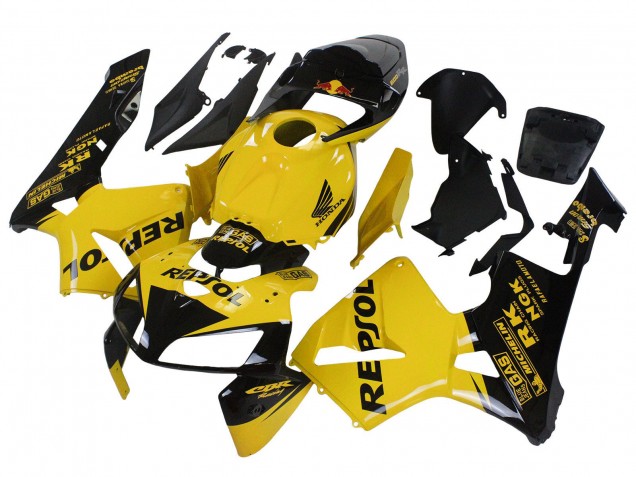Carenados Moto Honda CBR600RR 2005-2006 - Amarillo Negro Repsol Asequibles