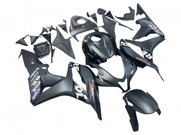 Carenado Moto Honda CBR600RR 2007-2008 - Negro Mate Blanco Repsol Asequibles