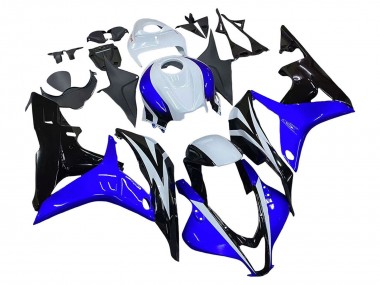 Carenado Moto Honda CBR600RR 2007-2008 - Blanco Azul Negro Brillante Asequibles