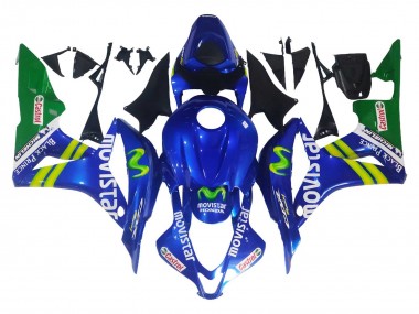Carenados Moto Honda CBR600RR 2007-2008 - Azul Verde MoviStar Castrol Asequibles