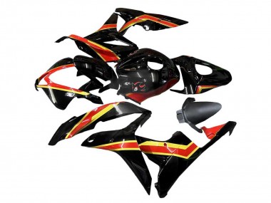 Carenados Moto Honda CBR600RR 2007-2008 - Rojo Oro Negro Brillante Asequibles