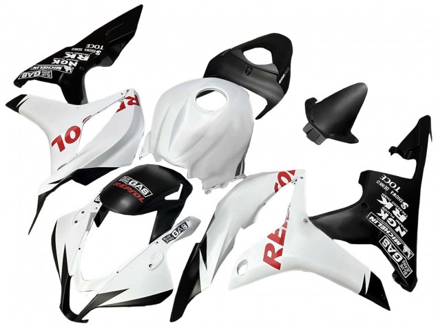 Carenados Moto Honda CBR600RR 2007-2008 - Blanco Negro Mate Rojo Repsol Asequibles